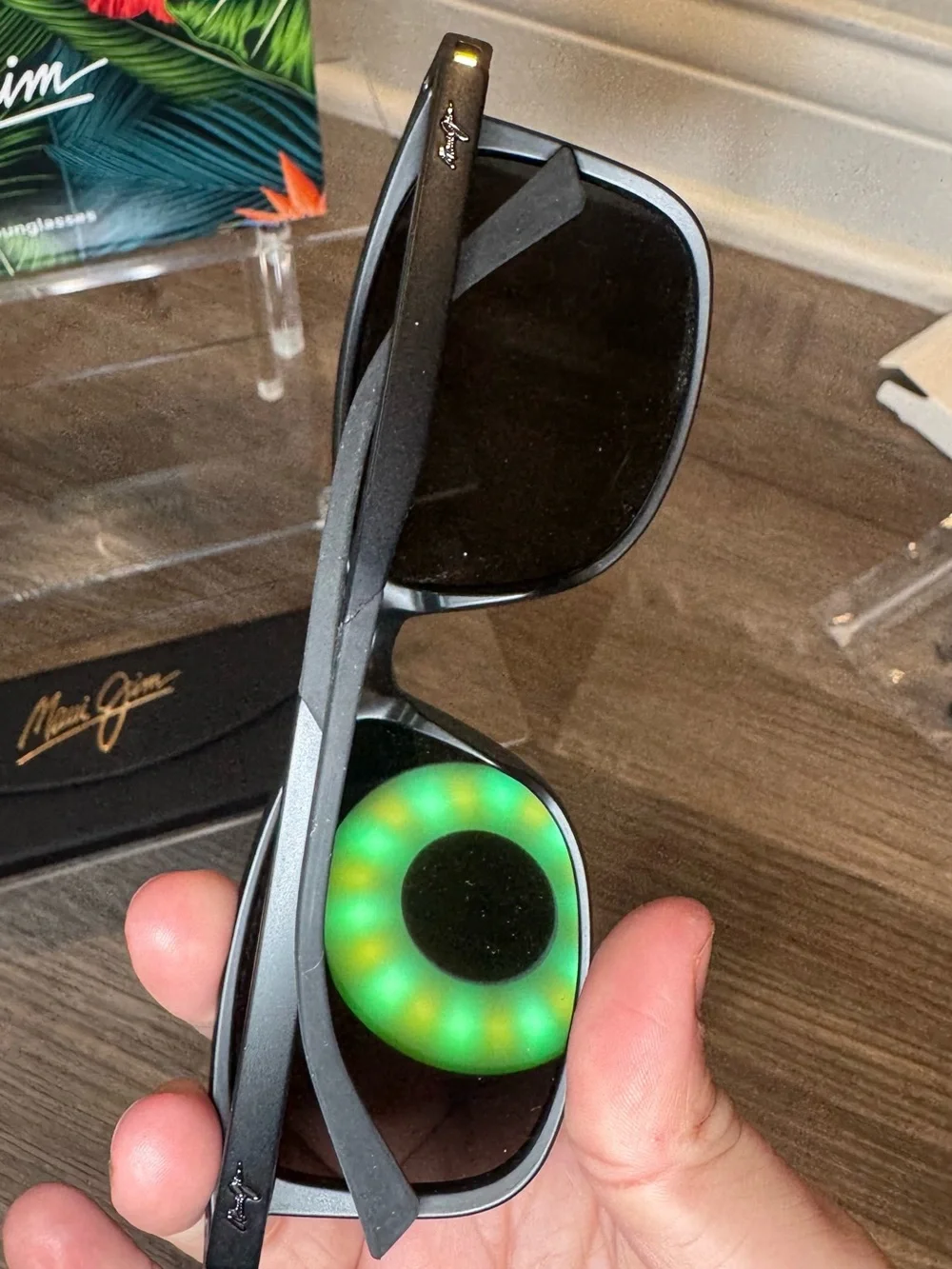 Maui Jim Hulili Rectangular Polarized Sunglasses